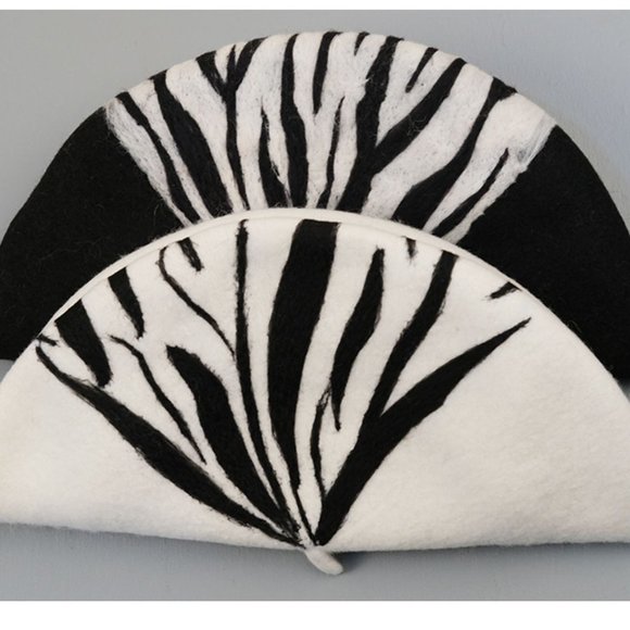 Designer Painter Hat, 100% Handmade Wool Felt-Gift - Picture 6 of 7